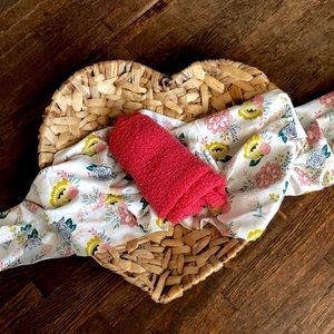 2 piece coral wrap set - newborn baby photo prop